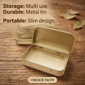 Professional Custom Service Food Tin Can Support UV or Color Printed Candy Cookie Package Metal case Hinged Lid Tin Box