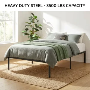 Professional Easy Assembly No Tools Required Modular Modern Single Size Wrought Iron Bed Frame Metal Bed Steel Bed