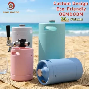 Professional Inox Keg Cocktail Draught Tap Kit for Weddings Outdoor Catering Food Trucks & Beach Parties