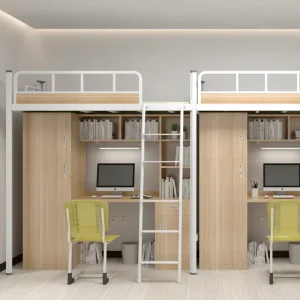 Professional Supply Modern Single Double Triple Bunk Beds Customized Color for Bedroom Dormitories New Metal Home Hotels