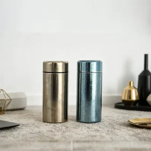 Pure Titanium Colorful Water Bottle Lightweight Leak proof Insulation Mini 210ml Double Layer Pure Titanium Vacuum Thermos Cup