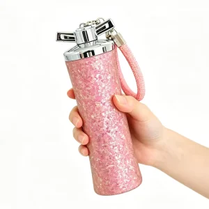 Pure Titanium Eco Friendly Portable 11oz 340ml Vacuum Thermos Cup with >24h Thermal Insulation Leak Proof BPA Free Water Bottle