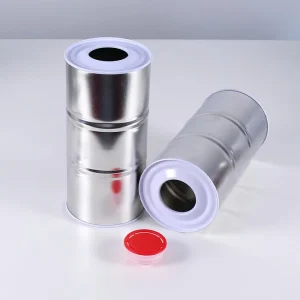 Quality 250ml Flat Tinplate Can with Threaded Screw Top for Coating Solvent Thinners Leakproof Metal Can Competitive Price