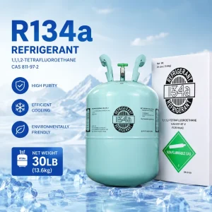 R134a Refrigerant Gas 13.6kg Cylinder for Car Air Conditioning and Refrigerators CE MSDS Certified