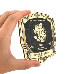 Ready to Ship Aluminum Nameplate Custom Logo 3D Embossed Metal Label Sample Available for Small Business Appliances Furniture