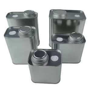 Rectangle 250g Tinplate Coffee Bean Can with Screw Cap