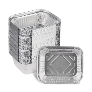 Rectangle Aluminum Foil Container 1 lb 450ml Capacity for Takeaway Food