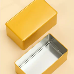 Rectangle Empty Tea Tins 100g Empty Cans Metal Tin Boxes for Loose Tea Packaging