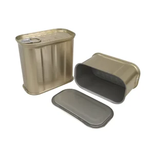 Rectangle Metal Tin Can Food Grade for Meat
