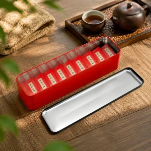 Rectangular 300x85x80MM Tinplate Box for Biscuits Tea and Chocolate FDA ISO9001 Factory