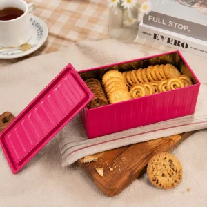 Rectangular Container Style Tin Boxes for Storage and of Candies Biscuits and Snacks 150x65x65MM Custom Logo ISO9001