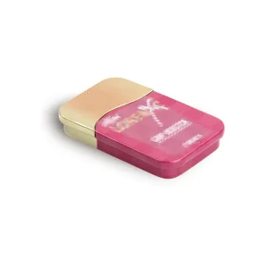 Rectangular Embossed Logo Slide Lid Metal Tin Box Mint Color with Customizable Logo Metal Cans
