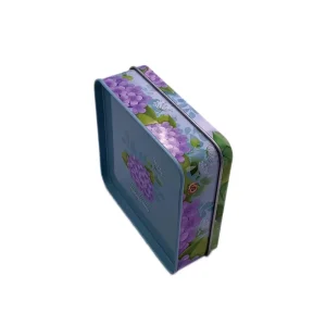 Rectangular Food-Grade Metal Tin Box for Cookies and Coffee Storage