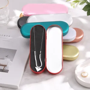 Rectangular Metal Box for Jewelry Necklaces Tweezer Case and Ear Magnifier Tools 175x60x18MM Custom Logo ISO9001 RoHS MOQ500PCS