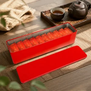 Rectangular Metal Tin Box for Tea Biscuits and Egg Rolls 300x85x80mm