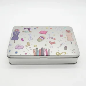 Rectangular Recyclable Tinplate Cosmetic Box with Plastic Liner for Ointment, Balm, Skincare and Perfume