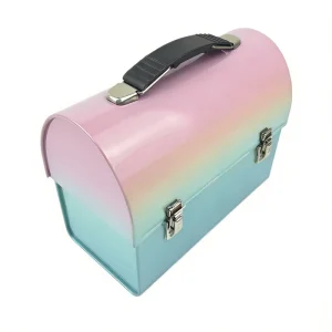 Rectangular Shockproof Tinplate Storage Case with Latches for USB Drives and Tools