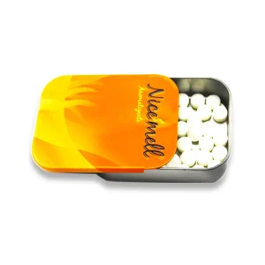 Rectangular Sliding-Top Metal Tin Canister for Candy and Mints