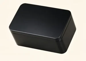 Rectangular Tinplate Box Airtight Metal Storage Container for Candy Cookies Tea Gift Packaging