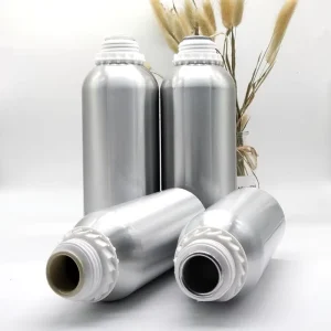 Recyclable Aluminum Refillable Cosmetic Spray Bottle with Screw Cap and Anti-Theft Lid