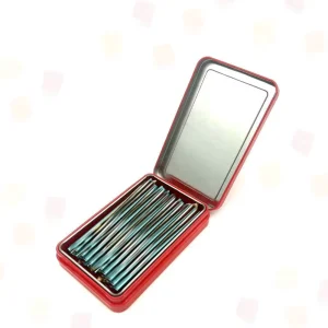 Recyclable Custom-Printed Vertical Childproof Rectangular Hinged Metal Tin Box, 5-Pack Cigarette Packaging