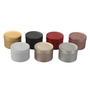 Recyclable Customized Cookie Food Packaging Small Cans Self Sealing Metal Food Grade Cake Packaging Small Airtight Cans