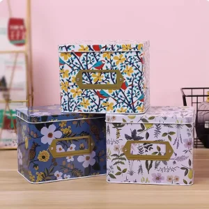 Recyclable Disposable Storage Tin Box Metal Can Box Packaging for Craft Stickers