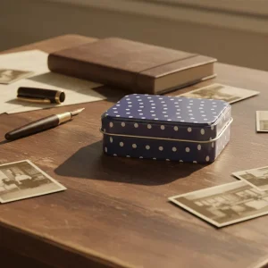 Recyclable Eco-Friendly Customizable Glossy Tinplate Storage Box for Candy, Snacks, and Chocolate