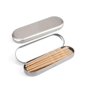 Recyclable Elliptical Tinplate Embossed Metal Box for Storage and Packing