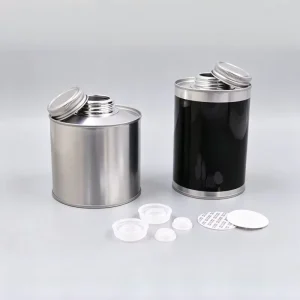Recyclable Food Grade Metal Coffee Bean Tea Grain Snack Chocolate Packaging Tin Cans with Screw Cover Sealed Valve