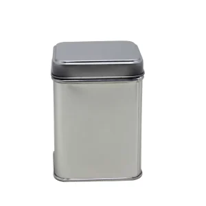 Recyclable Food-Safe Square Tinplate Storage Canister for Cookies, Candies, Biscuits, and Homemade Treats