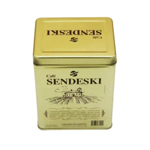 Recyclable Rectangular Food Grade Metal Tea, Chocolate, Candy, and Cake Tin Box