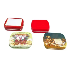 Recyclable Tin Plate Mini Tin Box Custom for Food Storage Environment Friendly Metal Container