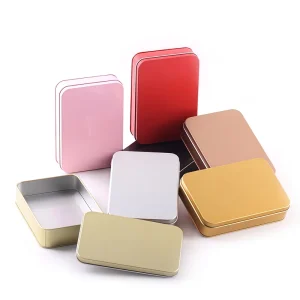 Recyclable Tinplate Gift Box Customizable Size & Color Eco Friendly Packaging 160x110x35mm