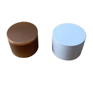 Recycled Empty Tinplate Scented Edgeless Candle Tins with Seal Lids Red Gold White 16 oz 5 oz 250 ml 4 oz