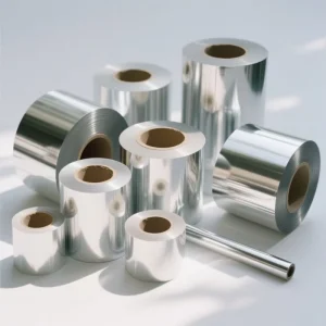 Recycled Moisture-Proof Metallized Aluminum Foil Film Roll Food Packaging for Snack Noodle Olive Oil