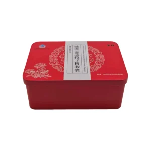 Recycled Tinplate Gift Box with Custom Logo Glossy Finish Embossed Design for Cosmetic Lotion Packaging