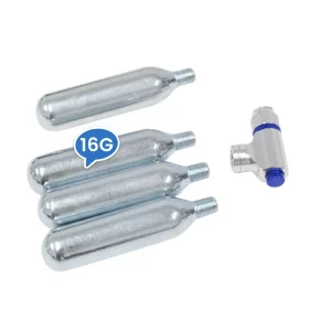 Refillable 16g Steel CO2 Cartridge Tire Inflator Low Pressure Gas Cylinder tank for Bike Tyres Pump