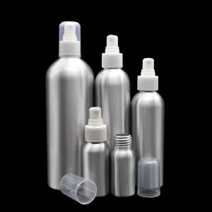 Refillable Aluminum Lotion Pump Bottles 30ml 50ml 100ml 120ml 150ml 200ml for Essential Oil and Skincare
