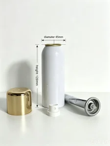 Refillable Empty Aluminum Spray Can Aerosol Can Metal Cans 45*120mm with 100ml BOV for Face Setting Spray