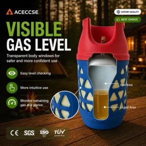Refillable Recyclable 26.2L 11kg Composite LPG Gas Cylinder with Color and Label Options
