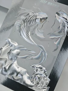 Reflective Free Sample Innovative Solvent Resistance Holographic Paper for Metallized Board Digital Foil Printer