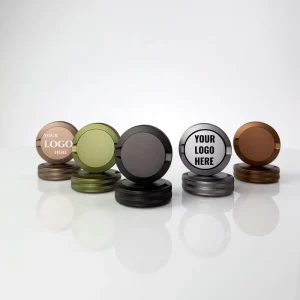 Reusable Aluminum Snus Container Snuffbox Pouch Storage Snus Tin Holder OEM Custom Snus Can Knurled Metal Snus Box