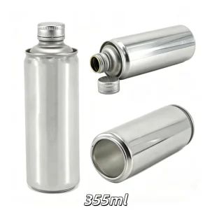 Reusable Aluminum Water Bottle with Screw Cap Customizable Sizes for Sports Supplements and Daily Hydration