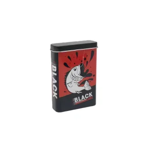 Reusable Metal Cigarette Tin Box with Hinged Lid