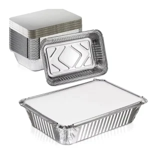 Roaster Pan Tray Plates Aluminium Foil Alu Foil Food Grade Disposable Container Aluminum Foil Use for Hot Cold Food Packing