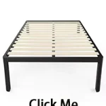 Robust Iron Bed Frame With Underbed Storage Space Metal Bed