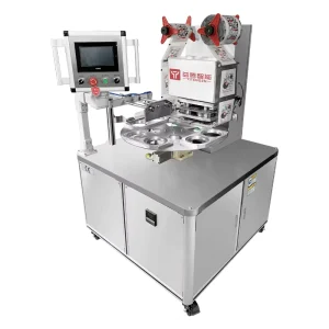 Rotary Aluminum Cup Filling and Hot Sealing Machine with Honey Spoon Filling