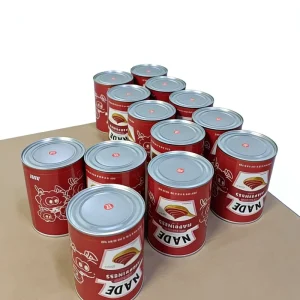 Round 99mm x 120mm Food Grade Tinplate Metal Can with Screw Cap for Beverages