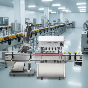 Round Bottle Spindle Screw Capping Machine for Mango Juice Glass Bottles